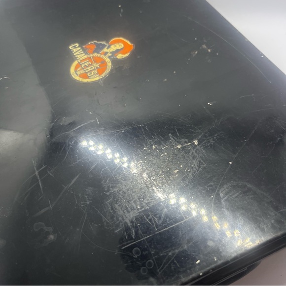 Vintage metal black box with handles - Picture 5 of 11